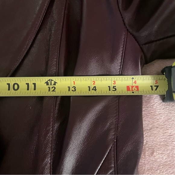 Gabriel Collection Genuine Leather Purple-Brown Jacket. Thinsulated Lining. - Picture 6 of 13